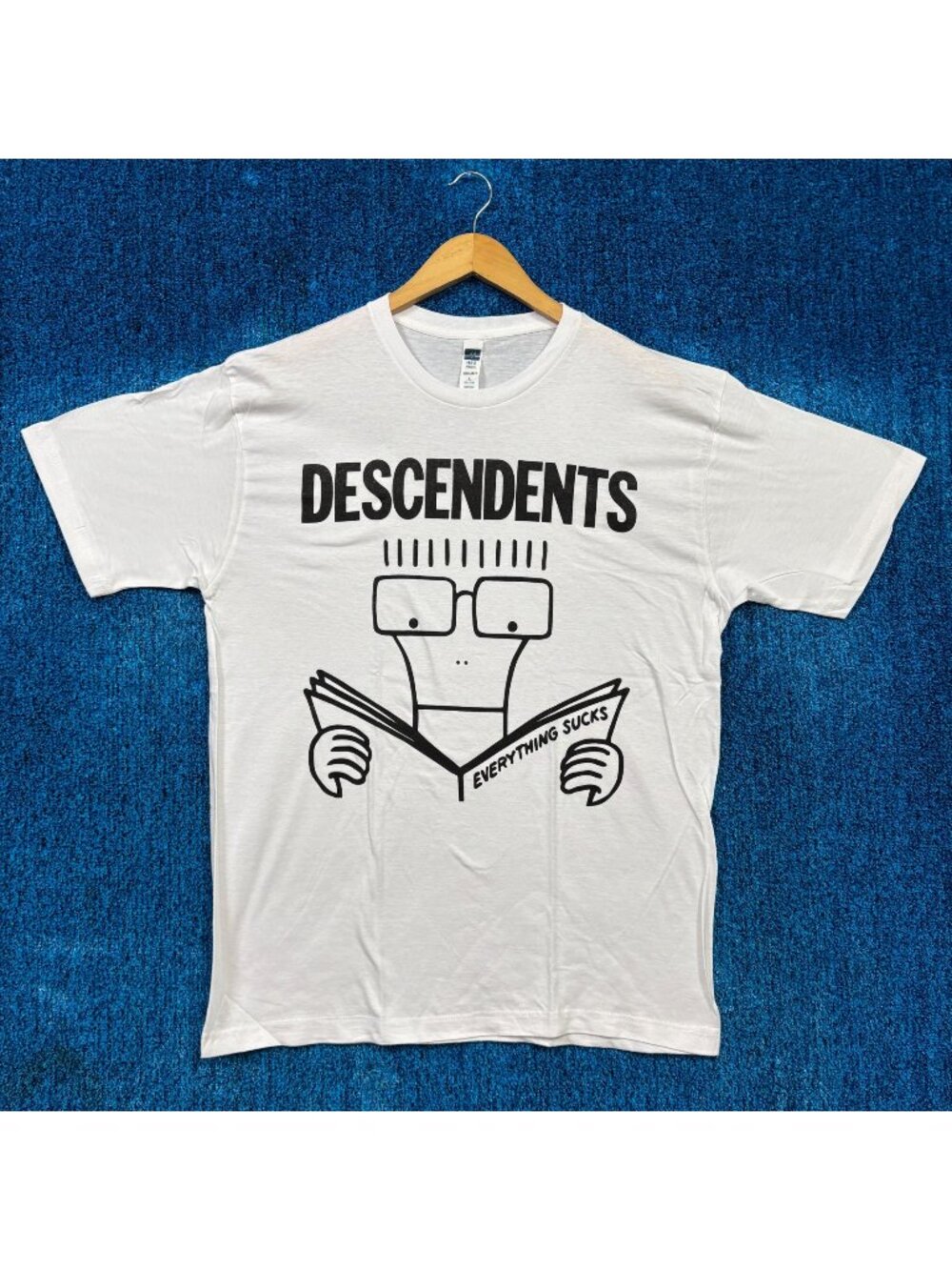 Descendents Everything Sucks Rock White T-Shirt Size Large